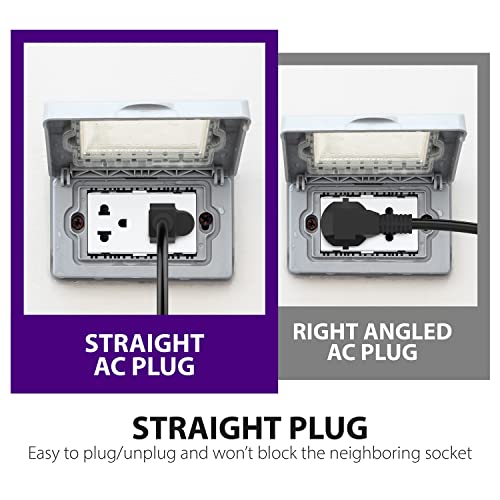 image for Fosmon Outdoor Timer Outlet Waterproof, Outdoor Pool Pump Timer, Outdo