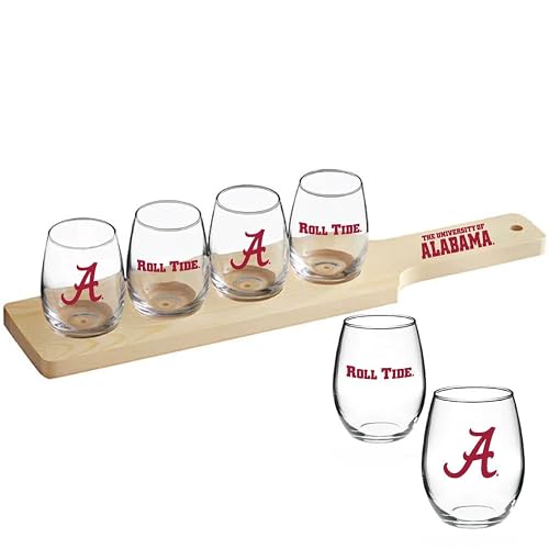 Alabama Crimson Tide Tasting Flight Board – Officially Licensed Wooden