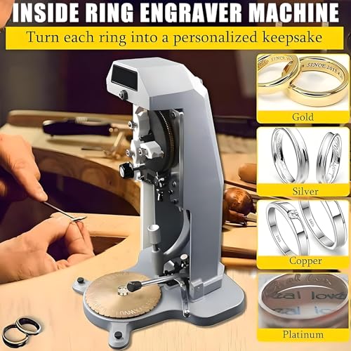 Graveur d'anneaux double face – Machine de gravure intérieure précise pour la personnalisation de bijoux