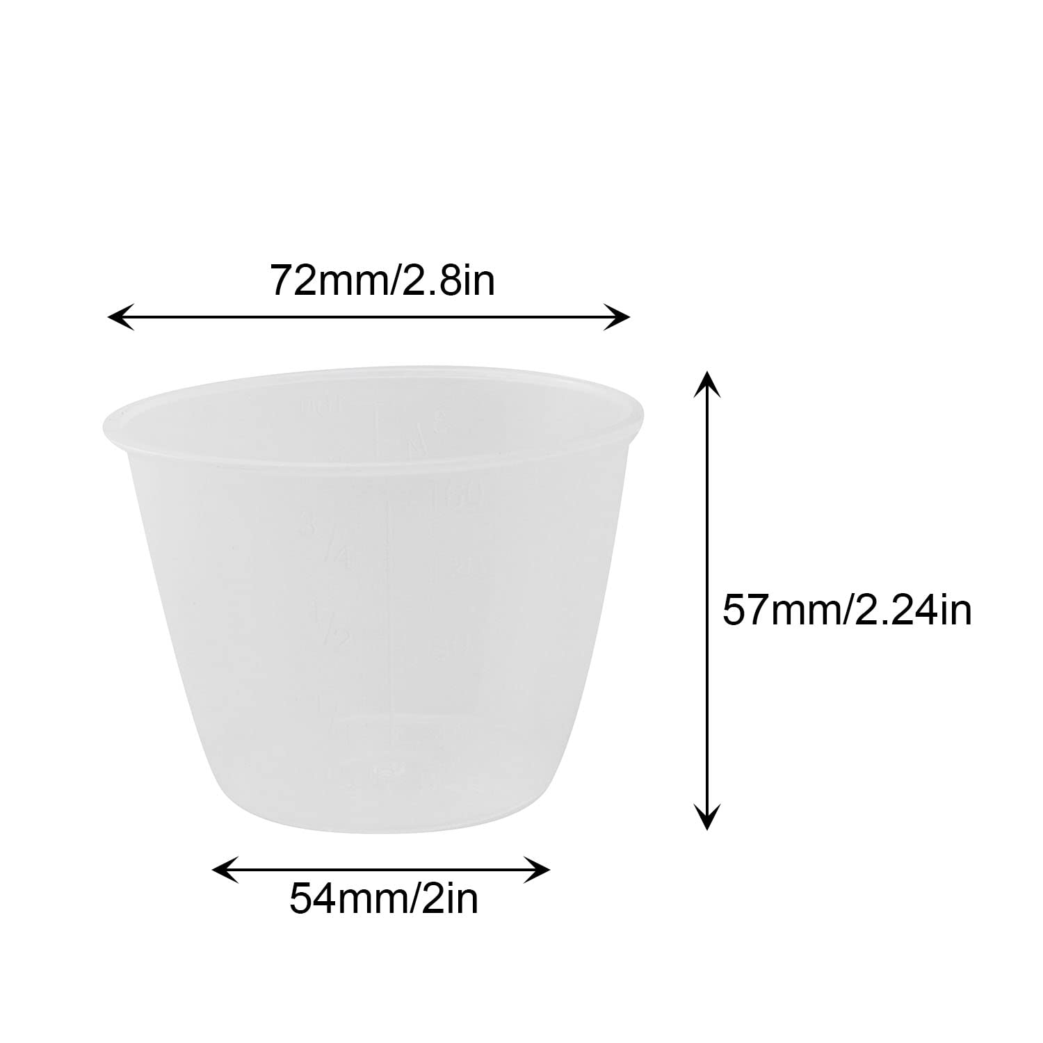 Amazon | プラスチック透明米計量カップ 5個 180ml 炊飯器 計量カップ