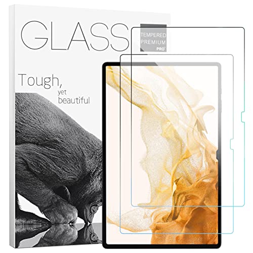 YongMai ?2 Pack? Tempered Glass Screen Protector [9H Hardness] Compatible with Samsung Galaxy Tab S8+/Galaxy Tab S7 FE 2021/Galaxy Tab S7 Plus 12.4-inch Tempered Glass Film,[Anti-Scratch]