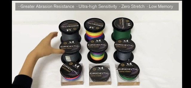 OROOTL Geflochtene Angelschnur 100M~1000M 4fach PE Geflochten Angeln Schnüre Braided Fishing Line(10LB-133LB) für das Salzwasser SüÃwasser – Bild 8