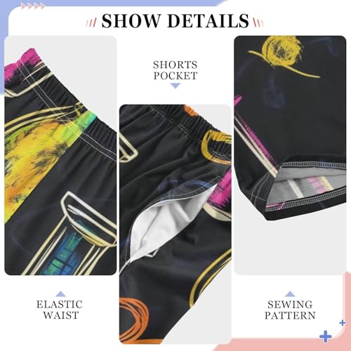 ZZXXB Chemistry Experiment Pattern Boys Long Pants Soft Trousers Elastic Waist Kids Lounge Bottoms with Pockets S-XL4