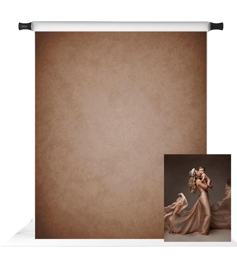 Kate Old Master Abstract Texture Light Brown Backdrop Photo Background Studio Props,7x5ft