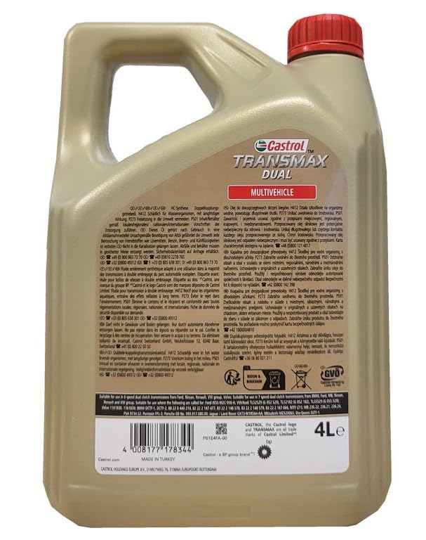 CASTROL 15EEFE Getriebeöl Kompatibel mit VW Golf 7 Schrägheck 5G1, BQ1, BE1, BE2 75W PSA partnr. 9734 S2 Castrol BOT 342A