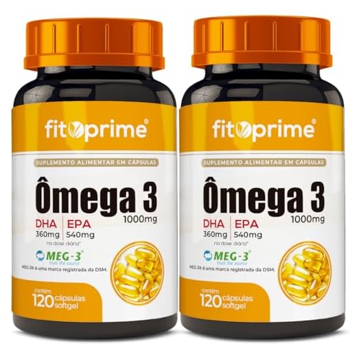 Kit 2x Ômega 3 Com Selo Meg-31000mg 120 Cápsulas