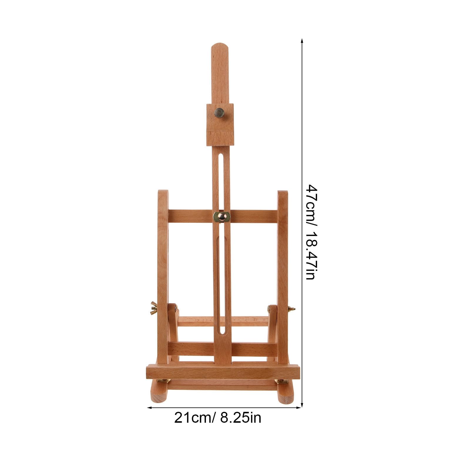 Chevalet de Table en Bois Massif pour Peinture et Dessin, Support Stable et Lisse, pour Adultes et Débutants en Atelier ou Présentation Artistique