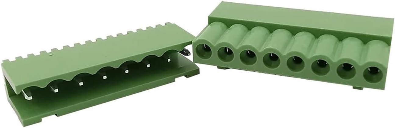 5/10 Pairs HT3.96 3.96mm Pitch 2P 3P 4P 5P 6P 7P 8P 9P 10 Pin PCB Screw Terminal Block Connector Plug Socket Straight Needle(9 Pin,10Pair)