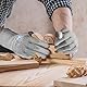 Schwer 12-Paar ANSI A4 schnittfeste Arbeitshandschuhe, Schnitt Beweis Handschuhe mit PU-Beschichtung, verwendet für Metallherstellung, Holzbearbeitung, Bau, rutschfest, langlebig,S