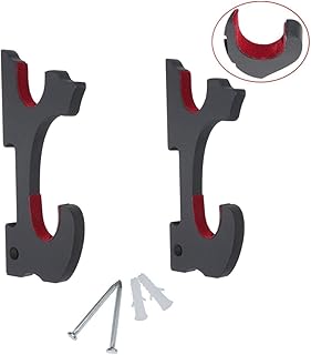Eforlife 2/Set Sword Hook Wall Mount Samurai Sword Hanger Display Holder Adjustable for Katana Wakizashi Tanto Genji Sword Weapon Rack