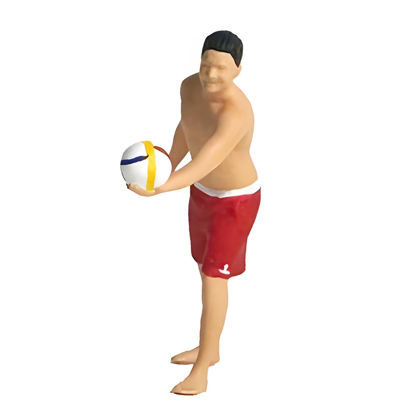 FGDTREE Realistic Beach Volley Figure Model for Architectural Displays Dioramas Props 1: 64 Scale Hand Painted Miniature Figures Miniature People