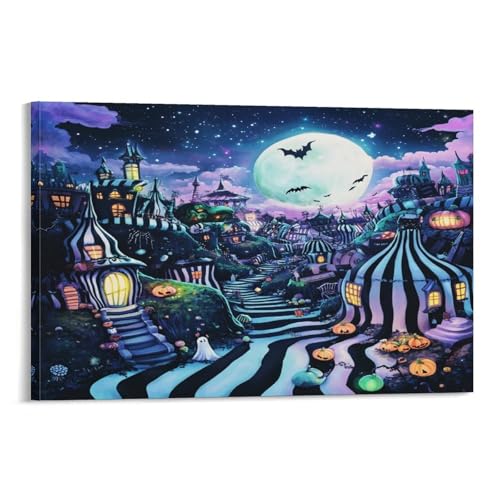 Affiche décoration d'Halloween nostalgique pour sublimer les murs de la chambre