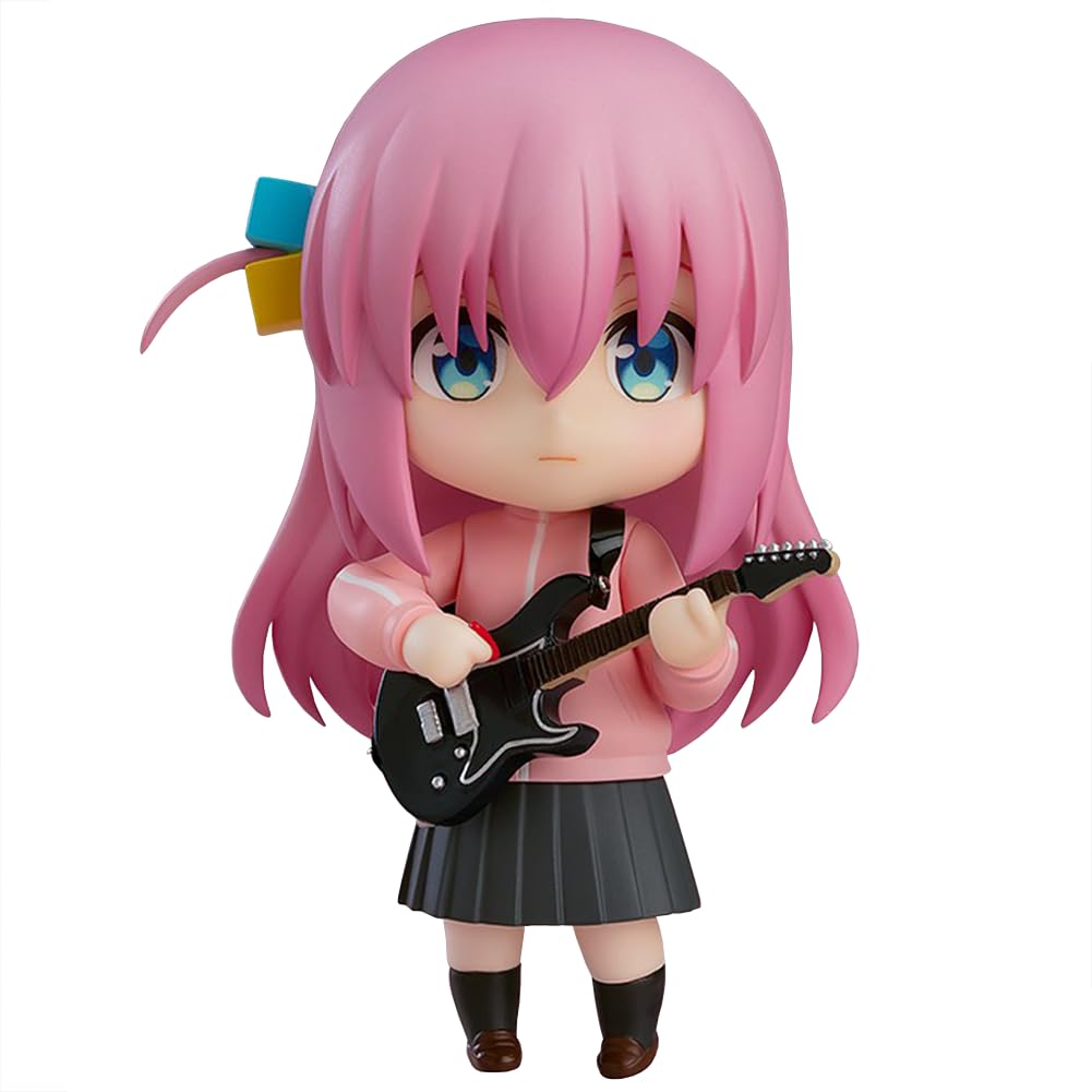 Jiumaocleu Bocchi the Rock Figure Gotō Hitori Action Figure, 10cm Q Ver Anime Figure Model Cake Topper Decoration, Movable Figure Statue Handmade Collectible Gifts
