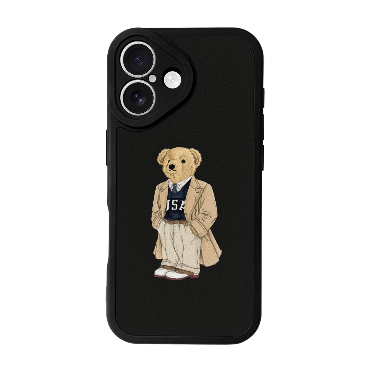 iPhone - クマ　 IPhone用ソフトシリコンケース,漫画の動物のクマ,かわいい,13