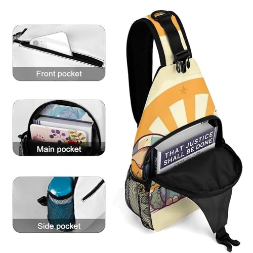 Bolso sling cruzado casual para viaje y deporte miniatura 4