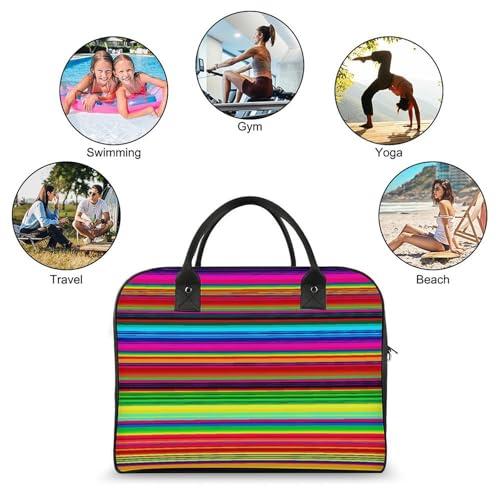 Maletín Colorido con Rayas Mexicanas para Laptop miniatura 4