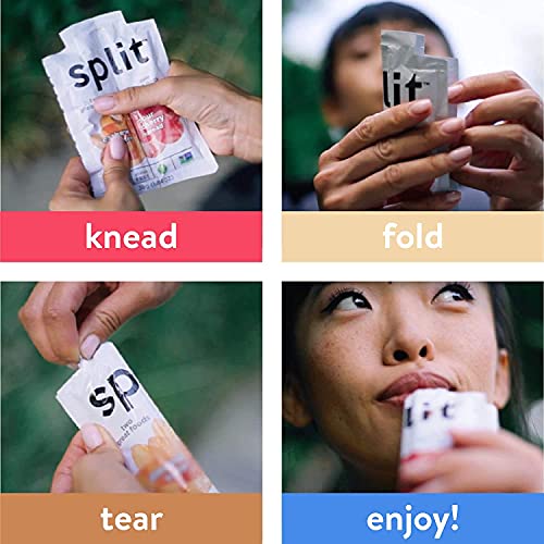 Split Nutrition Peanut Butter And Strawberry Jelly Squeeze Packs - Non-Gmo, Gluten Free Snack Pouch - On The Go Snack Made With Real Food - Zero Artificial Preservatives Or Sweeteners (5 Pack) #TOP1