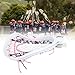 Nylon Lacrosse Strung Wear Proof, Training and Competition for Play, Composite Injected Polymers Mesh Strung Wear Proof Nylon Stick Heads for Lacrosse Sticks (Women)