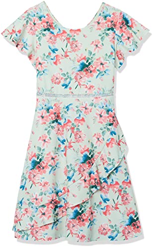 Speechless Girls' Ruffled Flutter Sleeve Dress