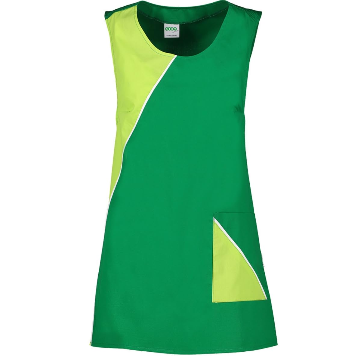 Siry Work Grembiule Donna Art. FRESIA 35% Cotone 65% Poliestere Taglia Unica MADE IN ITALY Ideale per Maestra, Alimentari, Parrucchiera, Estetista, Impresa di pulizie