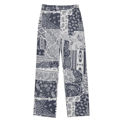 Boys' Pants Bandana Paisley Native American Traditional Long Bottoms Elastic Waist Trousers with Pockets S-XL