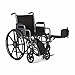 Medline Comfort Driven Wheelchair with Removable Desk Arms and Elevating Leg Rests, 18” Seat