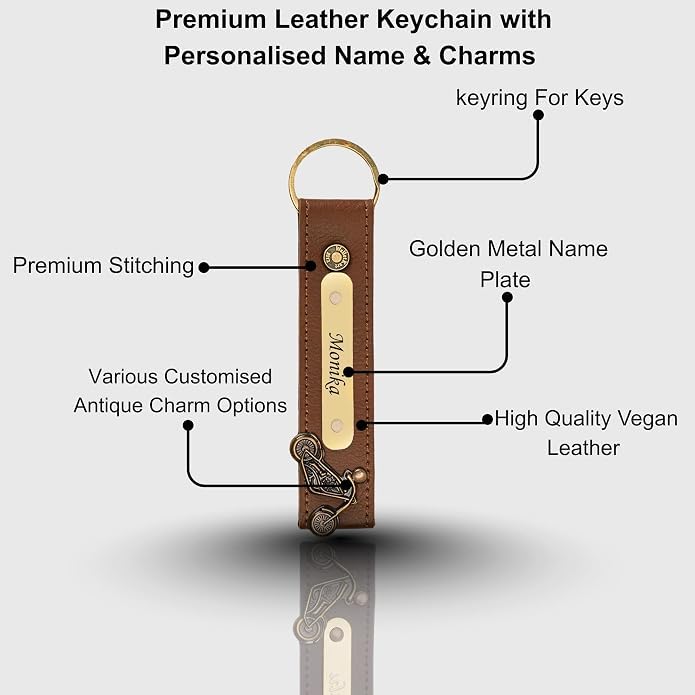 Image of WALLETKART Personalized Leather Women's Clutch with Name & Charm | Customized Clutch for Girlfriend Friend Wife Mother & Sister