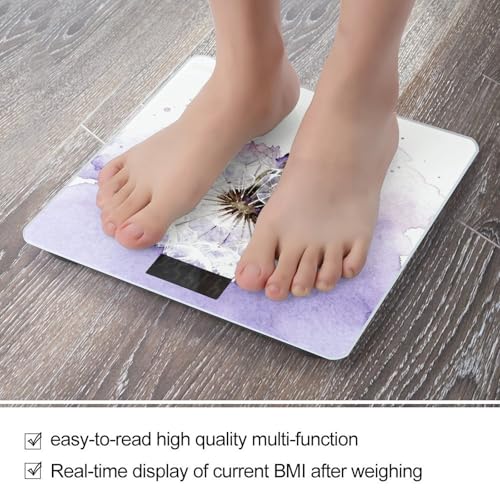 Báscula digital de baño con pantalla LCD y base antideslizante miniatura 5