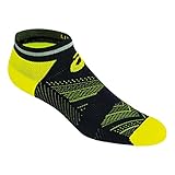 ASICS Lite-Show Low Cut Running Socks, Safety Yellow, Medium
