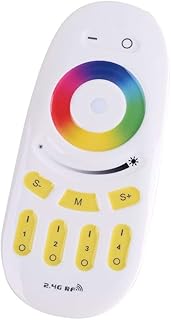 Fdit Smart Remote Control Wireless Remote Control Color Temperature Remote Control for LED Lamps RGBW 4 Zone Lamps