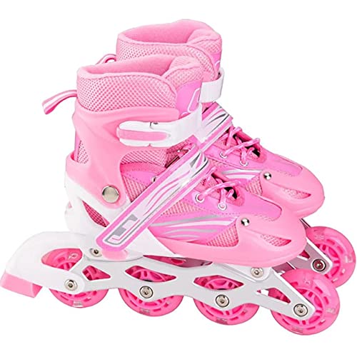 Rollers réglables pour Enfants - Patins en Ligne avec Roues entièrement Lumineuses, Patins à roulettes d'extérieur pour Filles et Enfants Cover