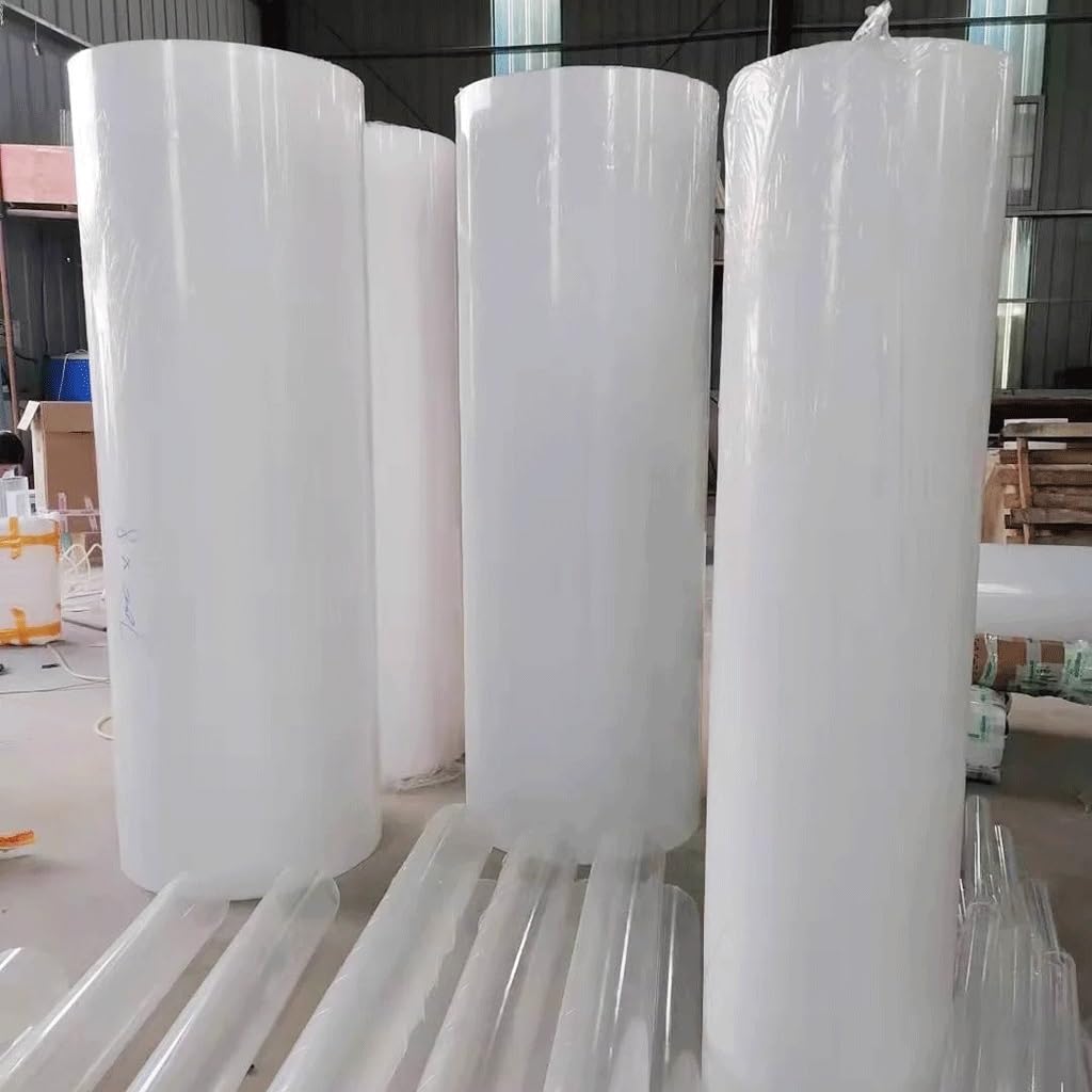 LEFTART Acryl-Porzellanrohr – 60 Cm Lang, Milchig-weiß, Ø 32 Mm, Hohl, Schlagfest & Stabil – Für Aquarium DIY, PC-Wasserkühlung & Lampenschirme