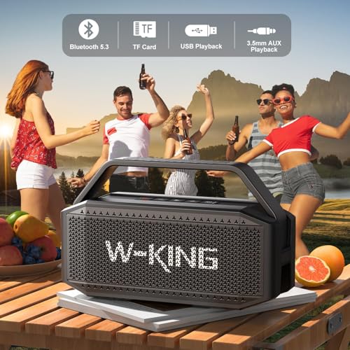 W-KING D9-1 Portable Speakers Bluetooth Wireless Loud, 100W Max Waterproof Outdoor Bluetooth Speaker Big Party Large Boombox Subwoofer の商品画像 7