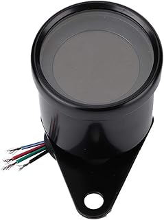 Velocímetro Tacômetro, Velocímetro de Motocicleta, Universal Motocicleta LED Digital Velocímetro Tacômetro, Medidor de Velocidade, Medidor de Nível de óleo, Preto