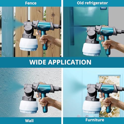 Tilswall Paint Sprayer 800W HVLP Spray Paint Gun, Electric Paint Sprayer Gun - image 6