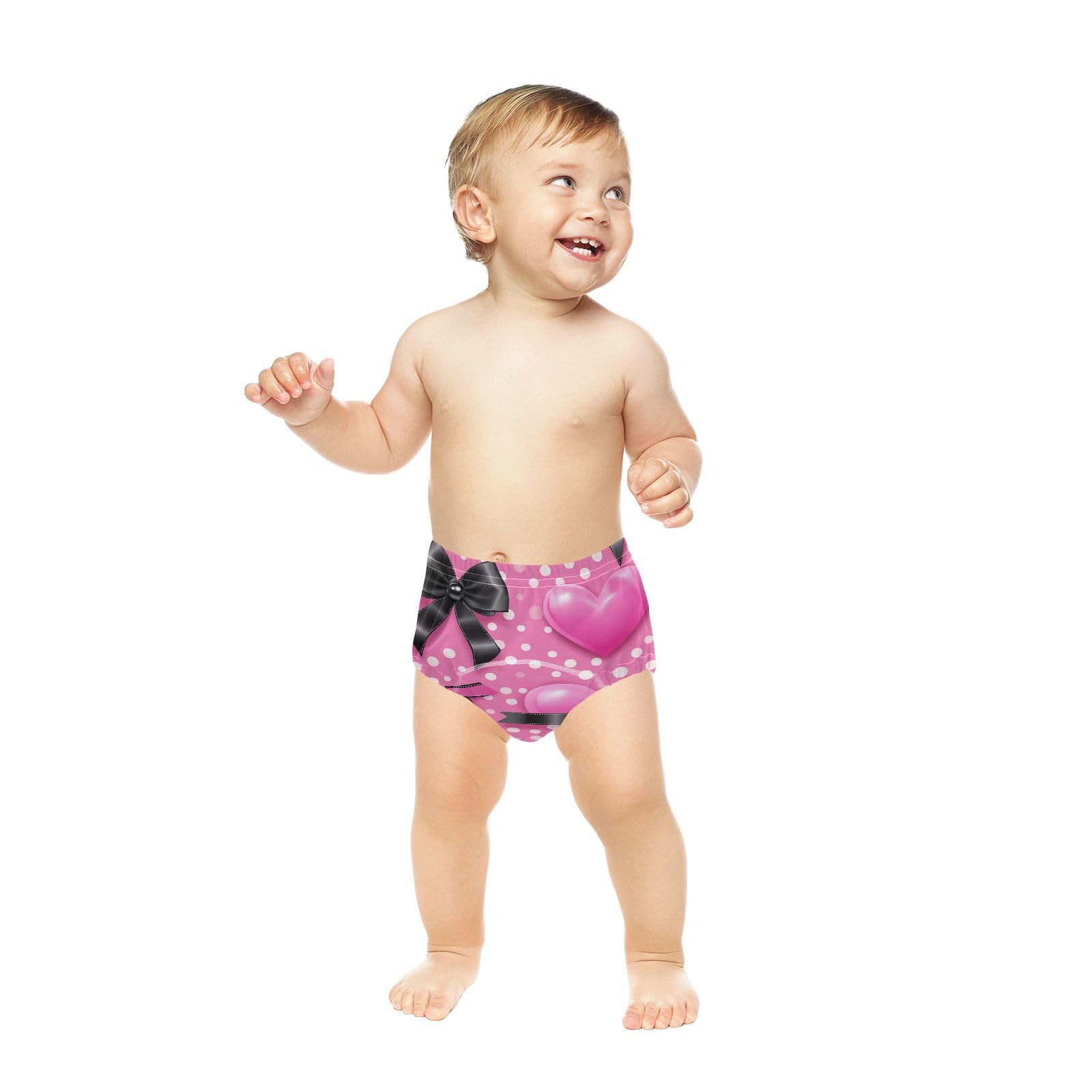 Coikll Rose Red Bow Tie Toddler Training Underwear Waterproof Baby Pee Pants -5T