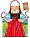 Damen Grill-Schürze Alpen-Dirndl Tracht Fun Koch-Schürze Küchen-Schürze geil bedruckt Geschenk-Set mit Grillmeister-Urkunde