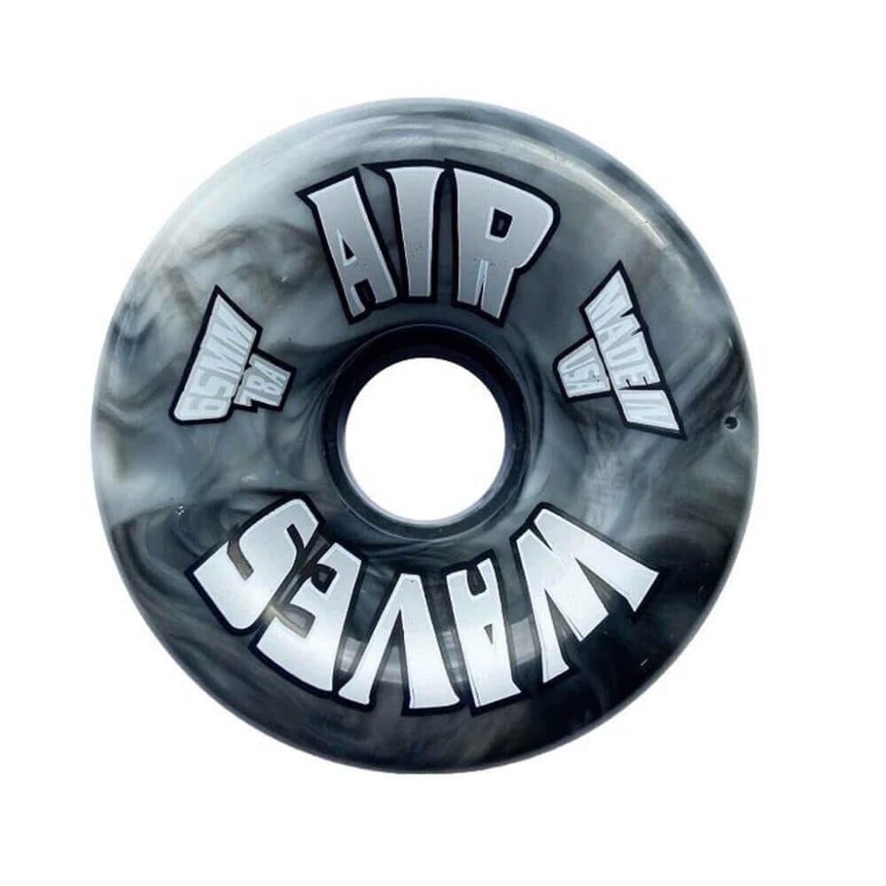 Willies Air Waves Quad Skate Wheel, Clear, 65mm, 78A (1, White/Black)