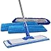 18” Pro Microfiber Hardwood Floor Mop - Cleans Floor in Seconds | Dust & Wet Mopping | Hardwood, Tile, Laminate & Vinyl with 3 Washable Pads, No Buckets Needed with Deluxe Household Mop