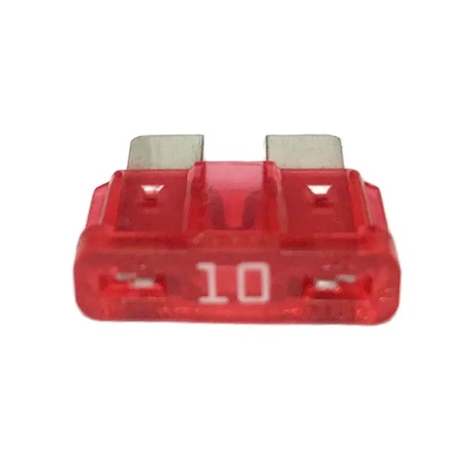 Surtido de 10 fusibles de cuchilla de 10 A for automoción, coche, camión, conector de terminales.