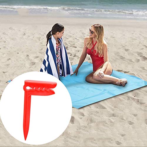 Beach Towel Fastener Clips,Windproof Picnic Mat Clips Blanket Picnic Fasten Pegs Plastic Towel Clamps for Camping Travel Beach Day - Image 6
