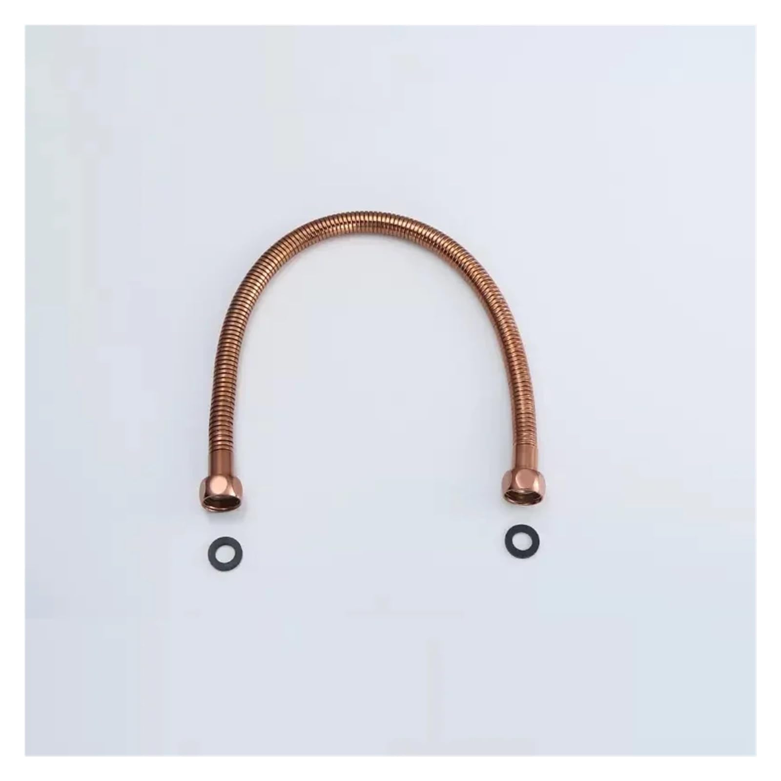 Genérico Tipada de acero inoxidable 304, tubería de entrada de agua del inodoro 50 cm G1/2 "X1/2" Golded Water Wipe de entrada Heate(Black)