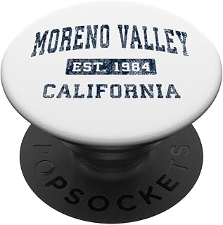 Moreno Valley California CA Vintage Established Sports PopSockets Adhesive PopGrip
