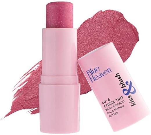 Blue Heaven Kiss & Blush, Lip, Cheek & Eyes Tint, Rosy Dusk, 8.5gm