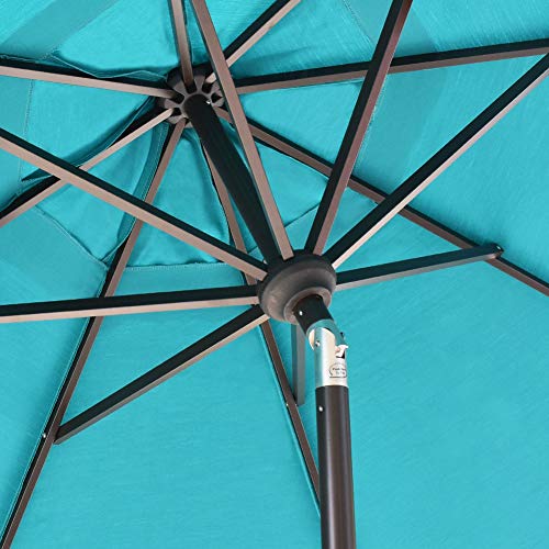 Eliteshade Sunbrella 9ft Market Umbrella Patio Outdoor Table Umbrella With Ventilation Sunbrella Teal Buy Online In Aruba At Desertcart