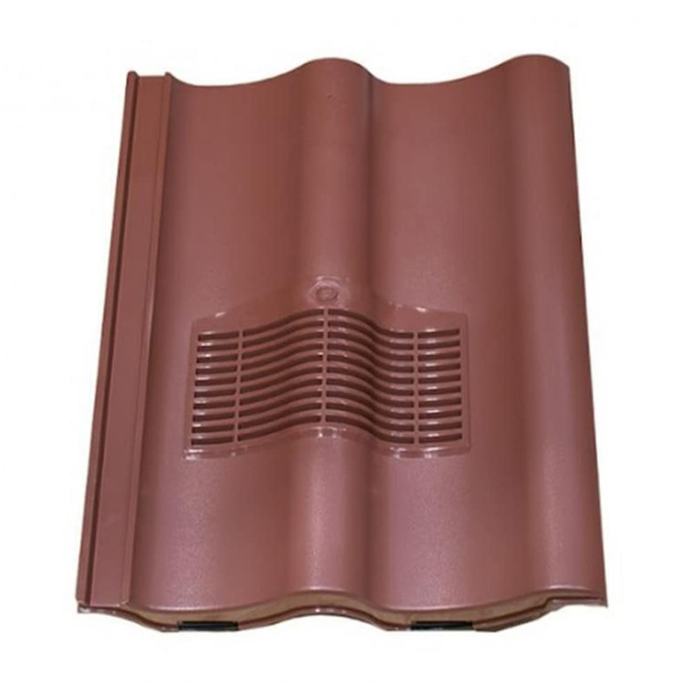 Double Pantile Vent - Antique Red, Roof Ventilation - With Built In Downpipe
