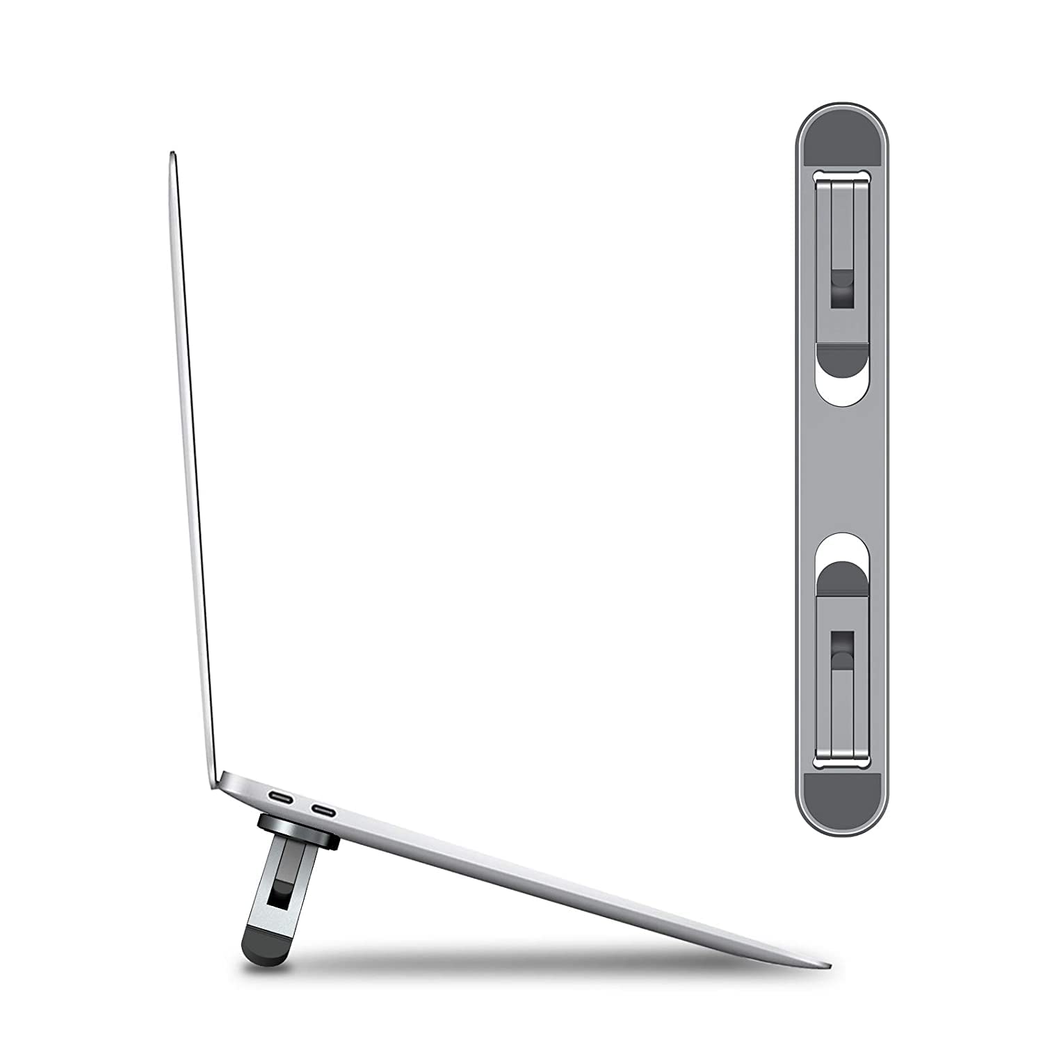 OUKITEL Adjustable Aluminium Laptop Stand Mini Invisible and Ergonomic Design Lightweight Laptop Holder Compatible with MacBook Air, MacBook Pro, Other Laptops, Tablets, Keyboards(Silver) (B09KN5TFXP) Amazon Price History, Amazon Price Tracker