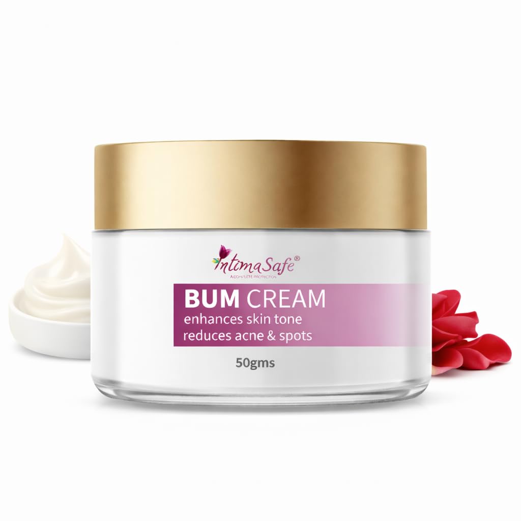 Intima Safe Back And Bum Cream - Bum Cream for Dark & Patchy Bum | Acne Clearing & Scar Removal for Bum And Back, Butt Acne Cream - 50 GM