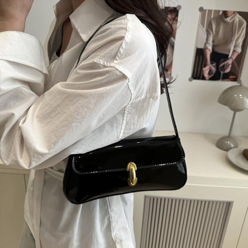 Small Shoulder Bag for Women Leather Underarm Hobo Bag Classic Handbag Retro Clutch Bags3