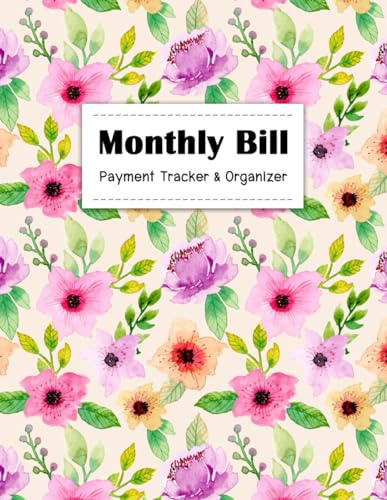 Monthly Bill Payment Organizer: Money Debt Tracker or Budget Monthly Planning with Budgeting Record & Expense Finance